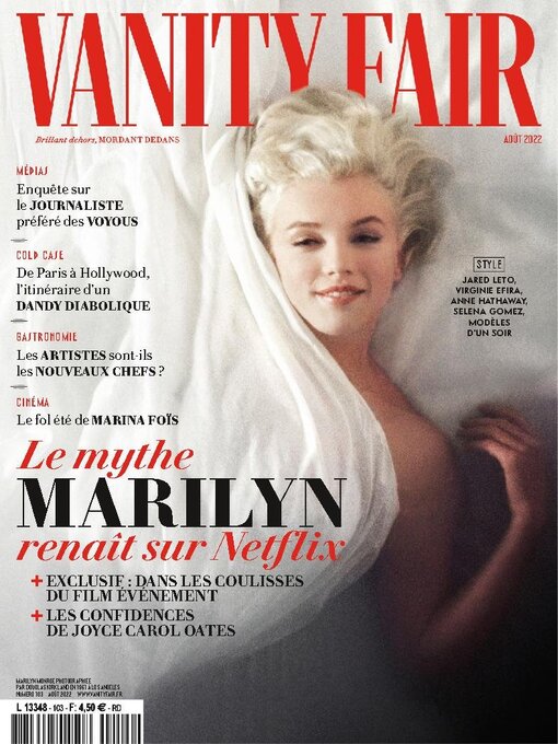 Title details for Vanity Fair France by Les Publications Conde Nast SA - Available